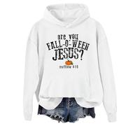 Are You Fall-O-Ween Jesus Hoodie Are You Fall-O-Ween Jesus Shirt Graphic Hoodies White