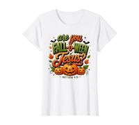 are You Fall-O-Ween Jesus Matthew 4:19 Design Value Graphic T-Shirt, Women, White, M