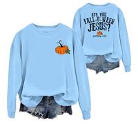 Are You Fall-O-Ween Jesus Sweatshirt Carolina Blue