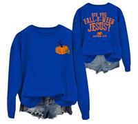 Are You Fall-O-Ween Jesus Sweatshirt Royal Blue