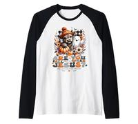 are You Falloween Jesus Christian Halloween Highland Cow Raglan Baseball Tee