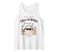 are You Falloween Jesus Cute Christian Halloween Ghost Retro Tank Top