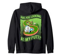 Are you looking at my Putt? Mini Golf Champion Humor Golfers Zip Hoodie