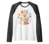 are You Mad At Me Sarcastic Mood Awkward |- Raglan Baseball Tee
