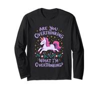 are You Overthinking Unicorn Horse for Thoughtful Minds Long Sleeve T-Shirt