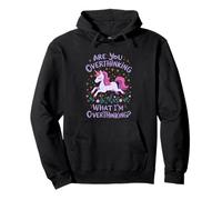 Are You Overthinking Unicorn Horse For Thoughtful Minds Pullover Hoodie