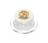 Are You Overthinking What I'm Overthinking Cat Funny PopSockets PopGrip for MagSafe