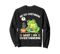 Are You Overthinking What I'm Overthinking Funny Frog Meme Sweatshirt