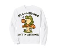 Are You Overthinking What I'm Overthinking Funny Frog Meme Sweatshirt
