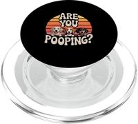 Are You Pooping Dog Lover Retro Funny Dogs PopSockets PopGrip for MagSafe