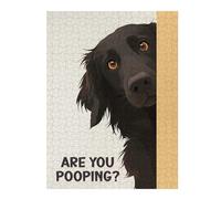 Are You Pooping Flattie Artistic Wooden Jigsaw Puzzle for Adults, 500 PCS