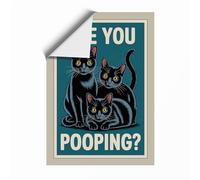 Are You Pooping Retro Unframed Wall Art Print A2 (59.4×42cm), Wall Decor