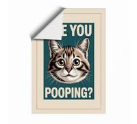 Are You Pooping Typography Unframed Wall Art Print A3 (42×29.7cm), Wall Decor for Living Room, Bedroom, Office & Home, Art Gift