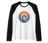 are You Serious - Statue of Liberty - Donald Trump Raglan Baseball Tee
