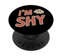 Are You Shy Funny Text Quotes Funny Shy People Hey I’m Shy PopSockets Adhesive PopGrip