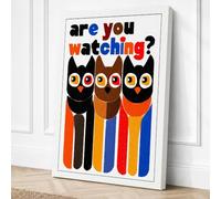 Are You Watching? Canvas Wall Art Print 30x20 Inch