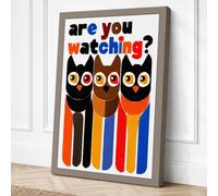 Are You Watching? Canvas Wall Art Print 30x20 Inch