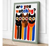 Are You Watching? Canvas Wall Art Print 36x24 Inch