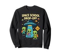 Area 51 Alien Kids Space School Drop Off Back to School Sweatshirt