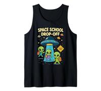 Area 51 Alien Kids Space School Drop Off Back to School Tank Top