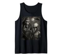 Area 51 Bigfoot Alien Friends Selfie Tank Top