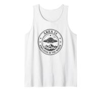Area 51 Employee of The Month UFO Alien Conspiracy Tank Top