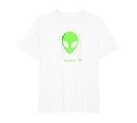 Area 51 Escapee Alien UFO Sci-Fi Enthusiast Gift T-Shirt, Men's Big and Tall, White, 4X Tall