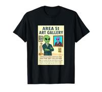Area 51 New Mexico Art Gallery Roswell Aliens 1950's Retro T-Shirt