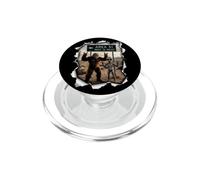 Area 51 Next 15 Miles Sasquatch and Alien Humor Design PopSockets PopGrip for MagSafe