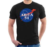 Area 51 Parody NASA Men's T-Shirt Black