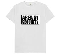 Area 51 Security Kids Womens Mens T Shirt XL White