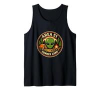 Area 51 Summer Camp Funny UFO Alien Conspiracy Outdoor Fans Tank Top