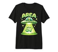 Area 67 UFO Alien Funny Six Seven Gen Alpha Slang Kids Premium T-Shirt