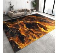 Area Carpet Abstract Rock Flame ,3D Printed Bathroom Carpet,Bedroom Decor For Teen Girlsarea Rug Carpet For Girls Bedroom Non-Slip Comfy Floor Casual Mat Carpet 200 X 300 Cm Easy Clean /898697316413