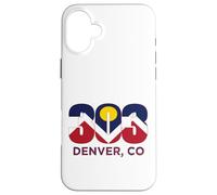 Area Code 303 Denver City Flag Coloradan Native American Art Case for iPhone 16 Plus
