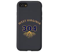Area Code 304 West Virginia Roots Native WV Local Area Fan Case for iPhone SE (2020) / 7/8