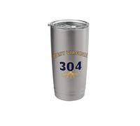 Area Code 304 West Virginia Roots Native WV Local Area Fan Stainless Steel Insulated Tumbler