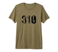 Area Code 310 for Los Angeles California LA 310 Premium T-Shirt