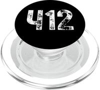 Area Code 412 Pittsburgh Pennsylvania PA 412 FOUR ONE TWO PopSockets PopGrip for MagSafe
