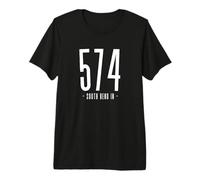 Area Code 574 South Bend Indiana Premium T-Shirt