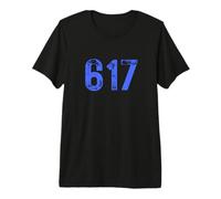 Area Code 617 for Boston Massachusetts MA 617 Premium T-Shirt