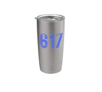 Area Code 617 for Boston Massachusetts MA 617 Stainless Steel Insulated Tumbler