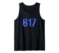 Area Code 617 for Boston Massachusetts MA 617 Tank Top
