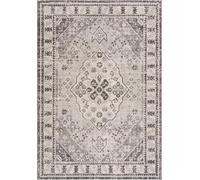 AREA GREY RUGS LIVING ROOM EXTRA LARGE SMALL SOFT SHORT PILE CLASSIC MOROCCAN BEDROOM HALLWAY RUNNER CARPET BORDERED TRADITIONAL DESIGN NEW (120 x 170 cm)