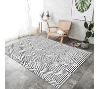 Area Rug 120 x 180 cm Non-Shedding Print Floor Carpet Machine Washable, Rugs for Living Room Non Slip Simple Cartoon Fish Carpet for Bedroom Dining Room, Dark Blue