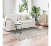 Area Rug 120x120 cm Green Polyester Non-Slip Indoor Outdoor Square Mat Soft