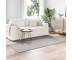 Area Rug 120x170cm Cream & Grey Polyester Non-Slip Machine Washable Soft Durable
