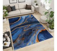 Area Rug 140x200cm Marble Art Painting Printed Rugs, Abstract Marble Area Rug, Indoor Soft Rectangle Floor Mat Machine Washable Non Shedding Non Slip Low Pile for Backyard Living Room