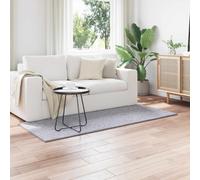 Area Rug 150x80 cm Grey Polyester Rectangular Non-Slip Modern Indoor Soft PileXL
