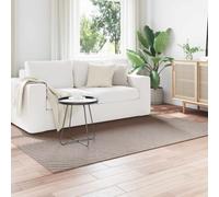 Area Rug 160x230cm Beige Polyester Non-Slip Indoor Outdoor Durable Flatweave Mat